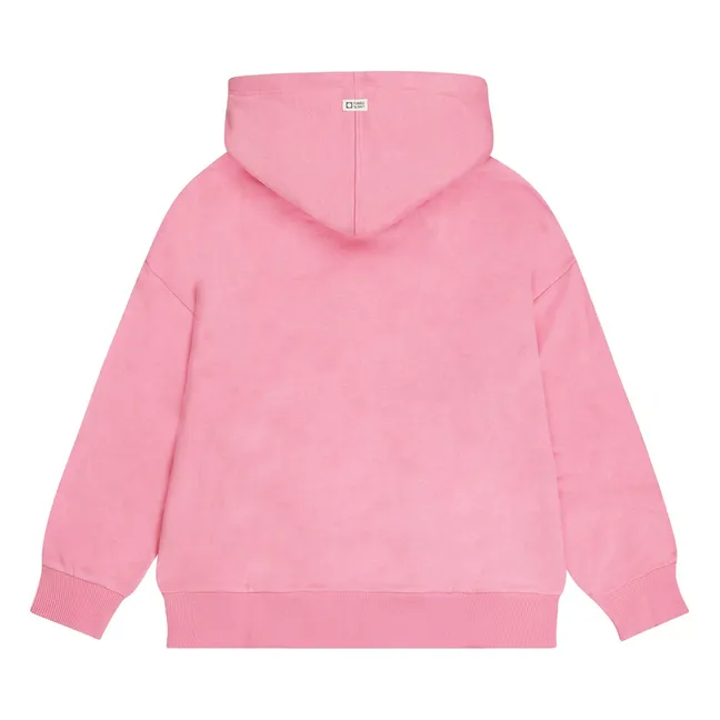 Sudadera con capucha de algodón ecológico Salty | Rosa