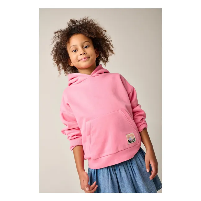 Sudadera con capucha de algodón ecológico Salty | Rosa