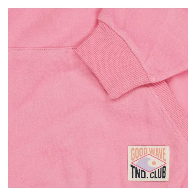 Sudadera con capucha de algodón ecológico Salty | Rosa