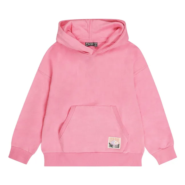 Sudadera con capucha de algodón ecológico Salty | Rosa