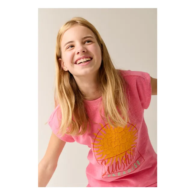 T-shirt Anapolis Eponge Coton Bio | Rose