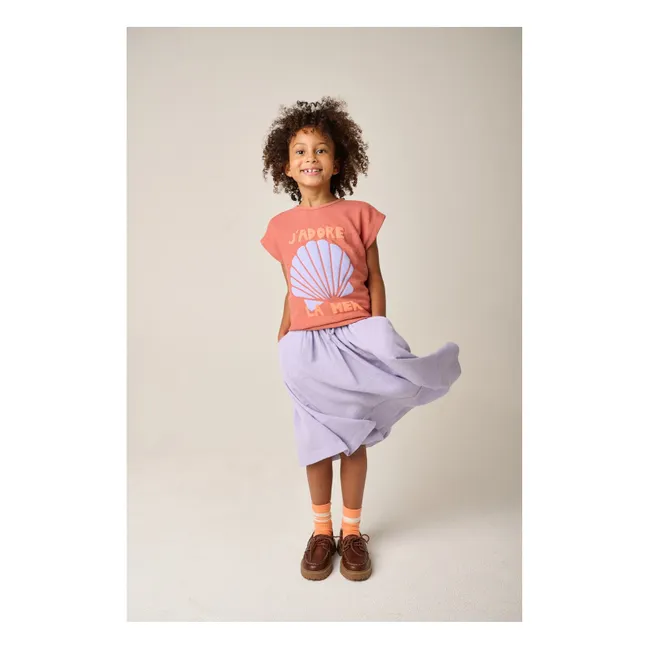 T-shirt Pesca Coton Bio | Terracotta