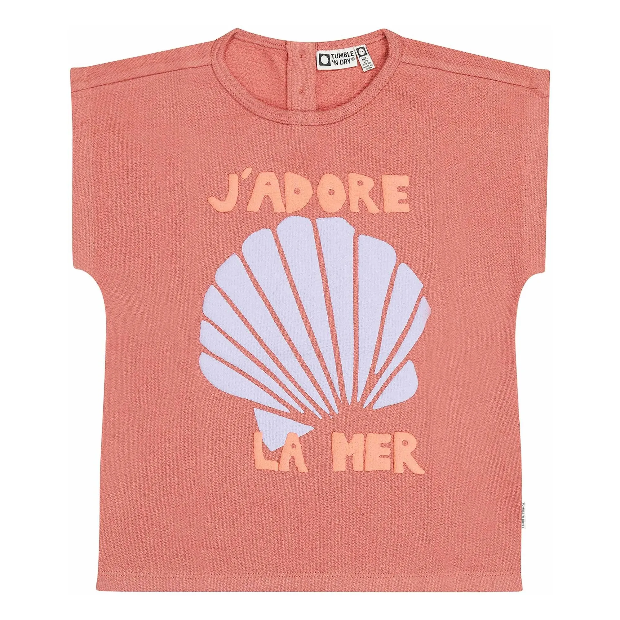 Tumble N'dry Terracotta Pesca Organic Cotton T-Shirt