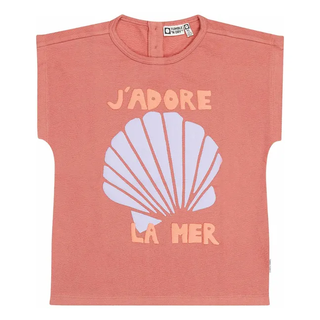 T-shirt Pesca Coton Bio | Terracotta