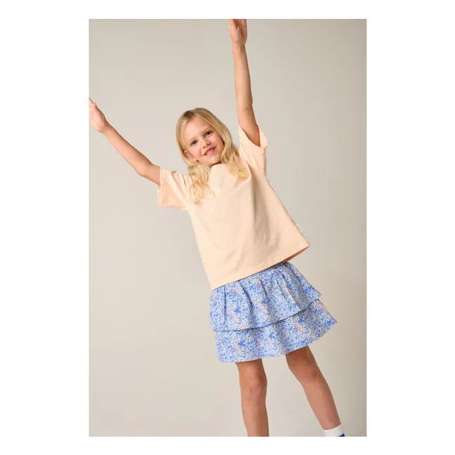 Camiseta oversize Lemons Algodón orgánico | Rosa Melocotón