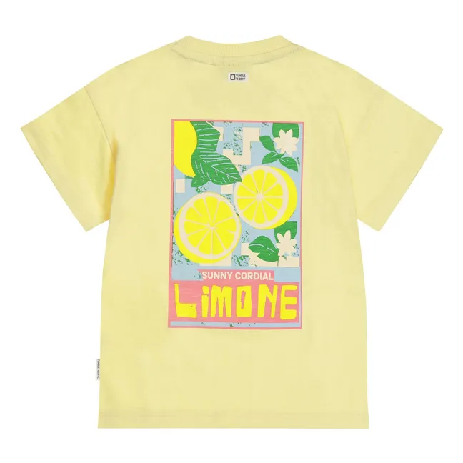 T-shirt Oversize Lemons Canette Coton Bio | Jaune