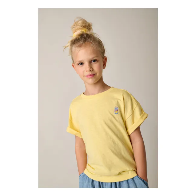 T-shirt Oversize Lemons Canette Coton Bio | Jaune