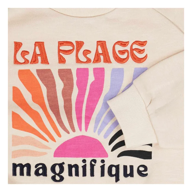 Sudadera Prugna de algodón orgánico | Crudo