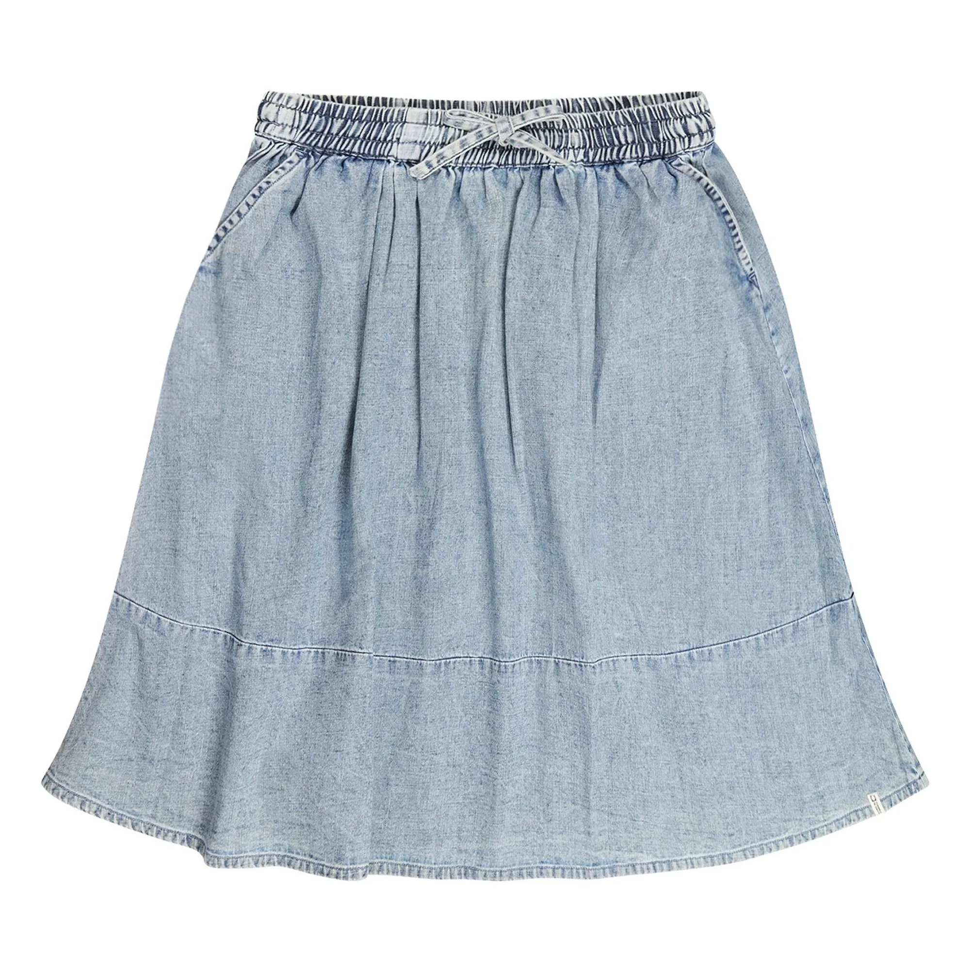 Tumble N'dry Washed Blue Denim Piron Skirt