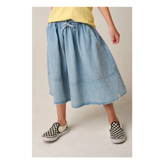 Soor Ploom - Erma Checked Merino Wool Skirt - Ecru | Smallable