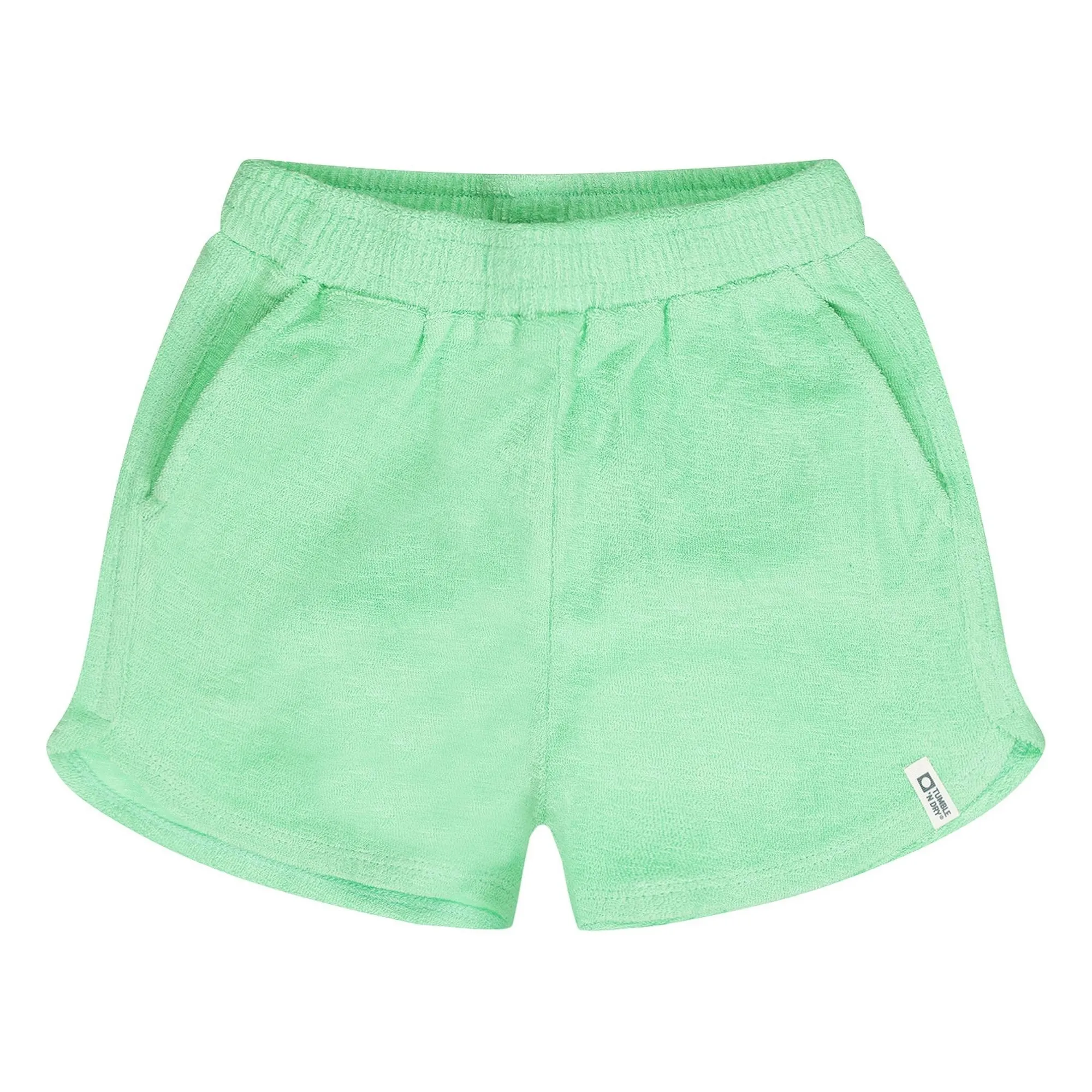 Tumble N'dry Green Paraiba Organic Cotton Towelling Shorts