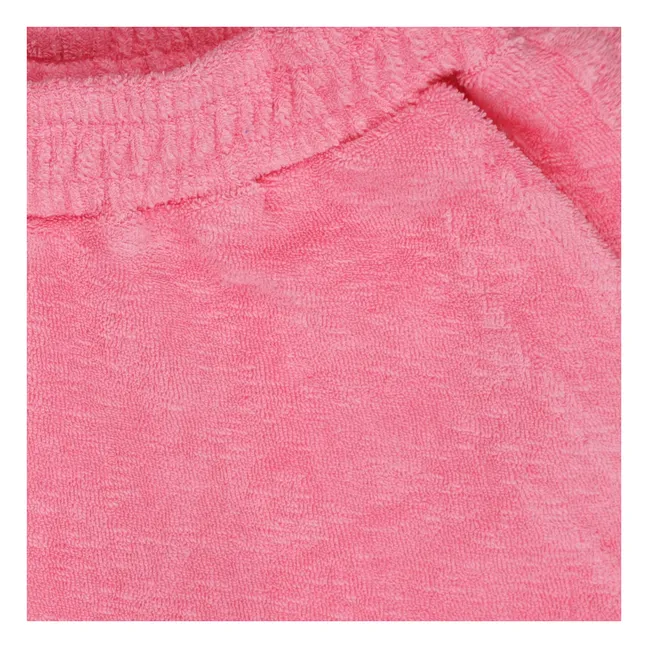 Pantalones cortos de rizo de algodón ecológico Paraiba | Rosa