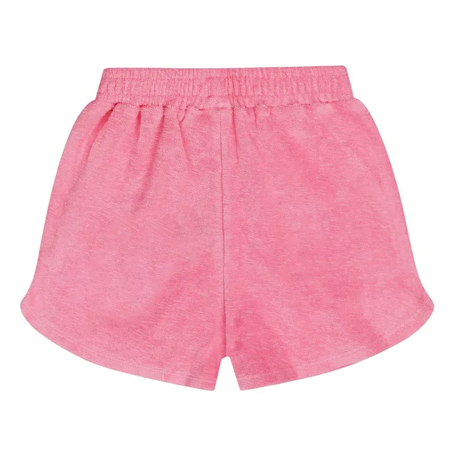 Pantalones cortos de rizo de algodón ecológico Paraiba | Rosa