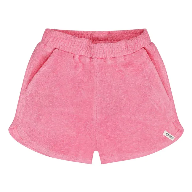 Pantalones cortos de rizo de algodón ecológico Paraiba | Rosa