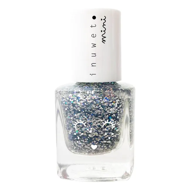 Glitter Silver Dreamer Water-based Nail Polish for Children - 5ml | Silver