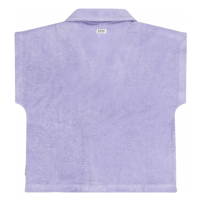Camiseta de rizo de algodón orgánico Jilie Deux | Lavanda