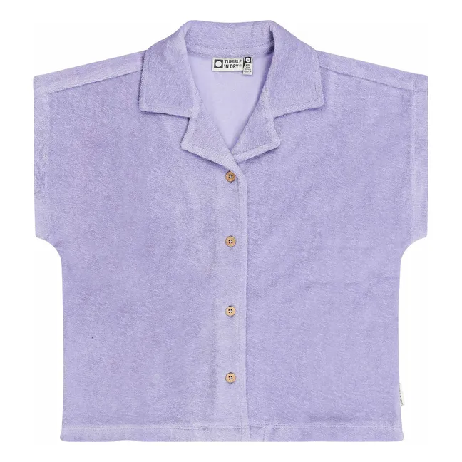 Camiseta de rizo de algodón orgánico Jilie Deux | Lavanda