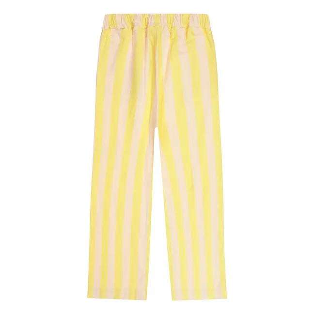 Pantalón Mela a rayas | Amarillo