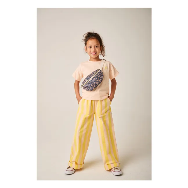 Pantalón Mela a rayas | Amarillo