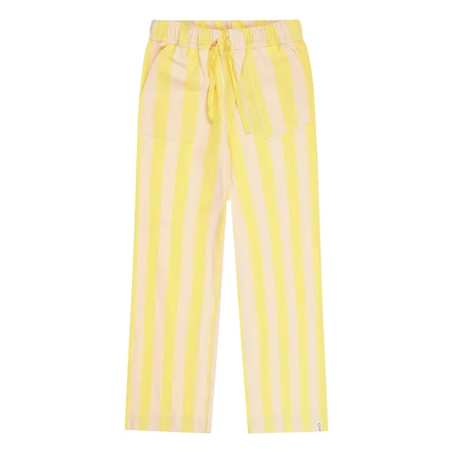Pantalón Mela a rayas | Amarillo