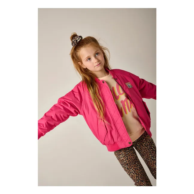 Legging Cedro Leopardo de algodón orgánico acanalado | Marrón
