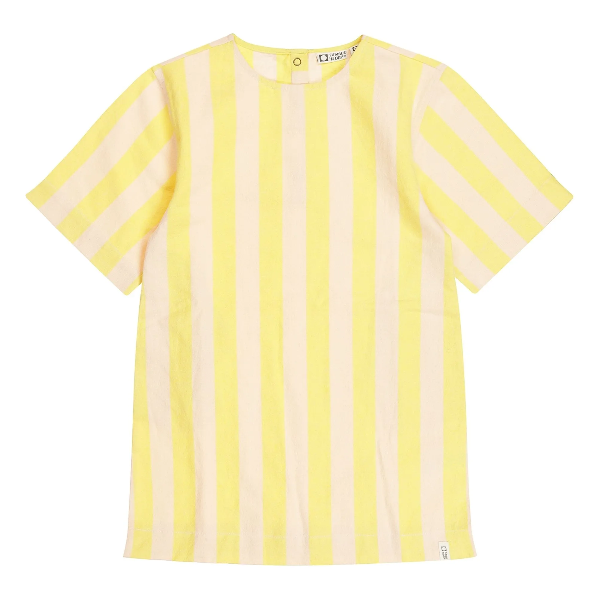 Tumble N'dry Yellow Primavera Striped T-Shirt Dress