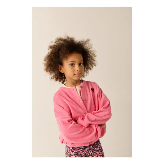 Chaqueta de rizo de algodón orgánico Lemonade | Rosa