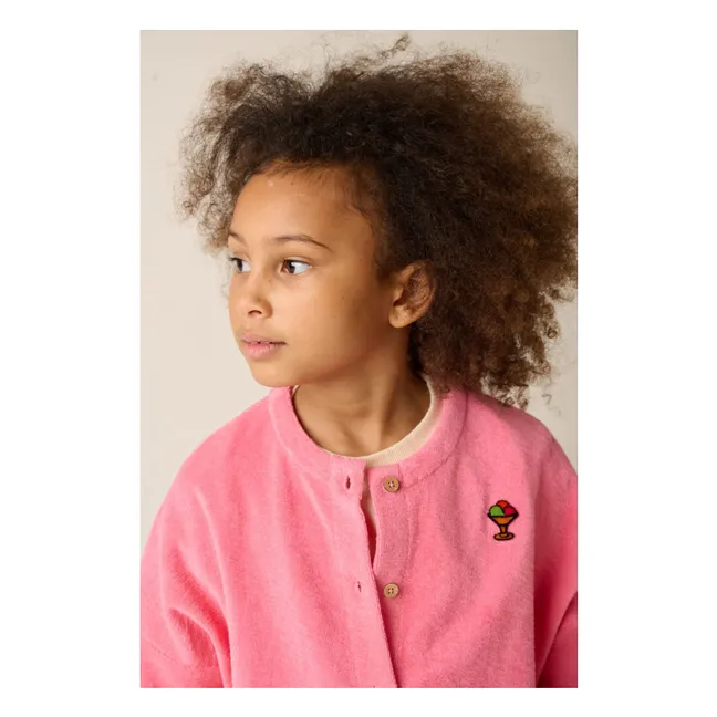 Cardigan Lemonade Eponge Coton Bio | Rose
