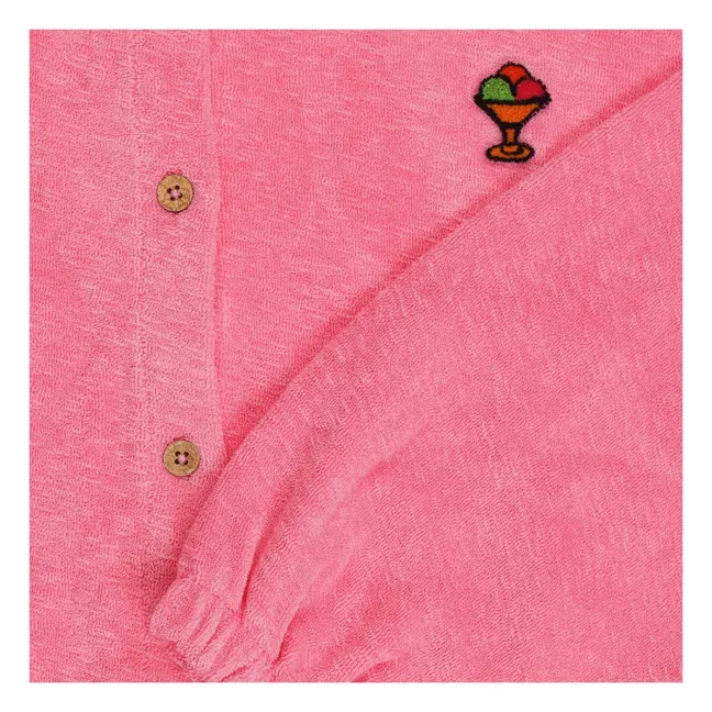 Chaqueta de rizo de algodón orgánico Lemonade | Rosa