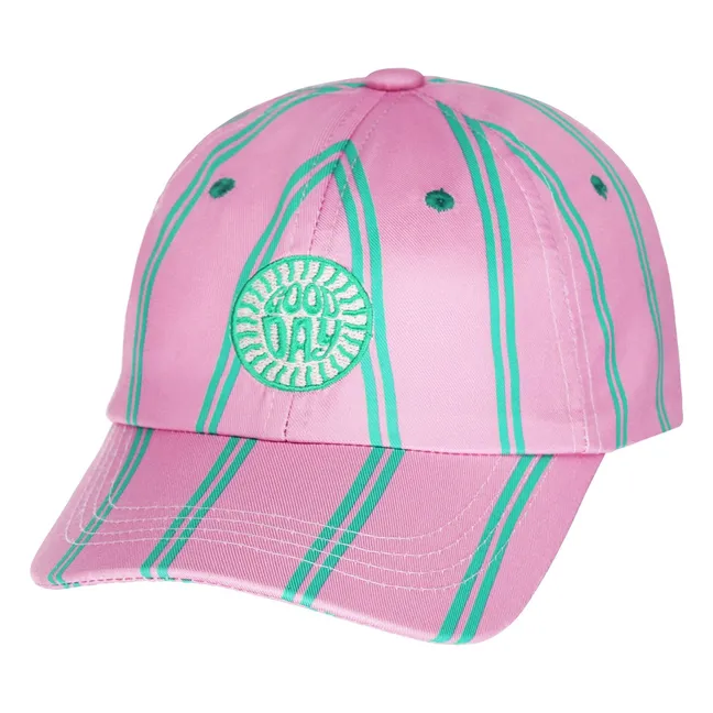 Casquette Godd Day Rayée | Rose