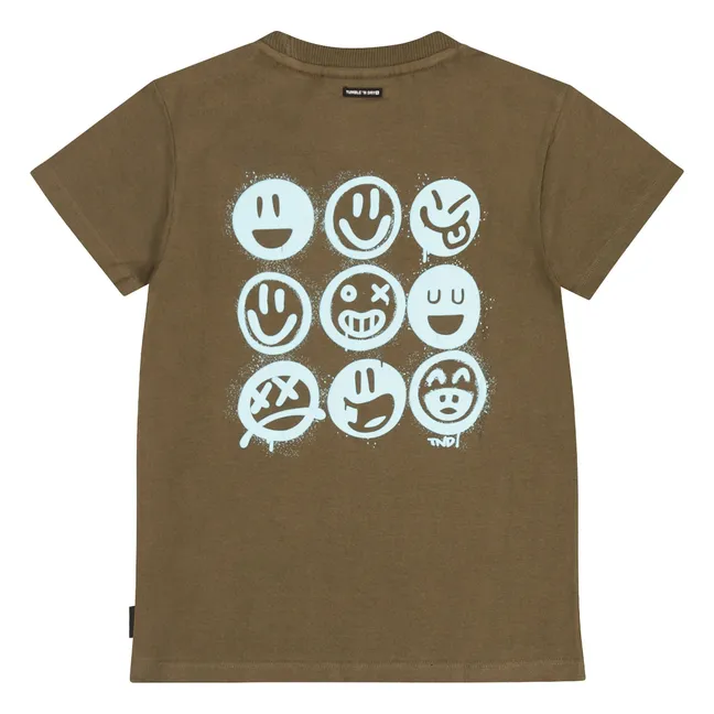 T-shirt Surface Coton Recyclé | Brun kaki