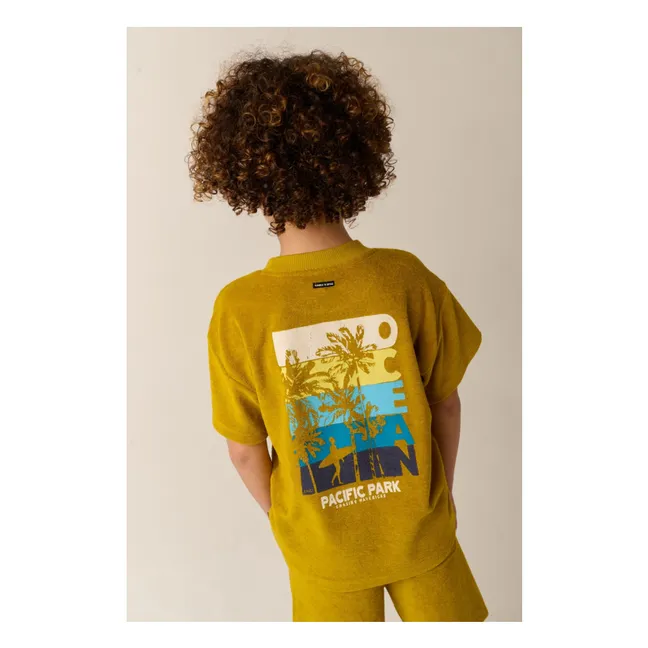 Camiseta de toalla de algodón ecológico Pacificus | Ocre