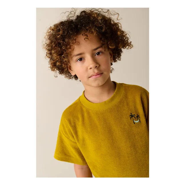 Camiseta de toalla de algodón ecológico Pacificus | Ocre