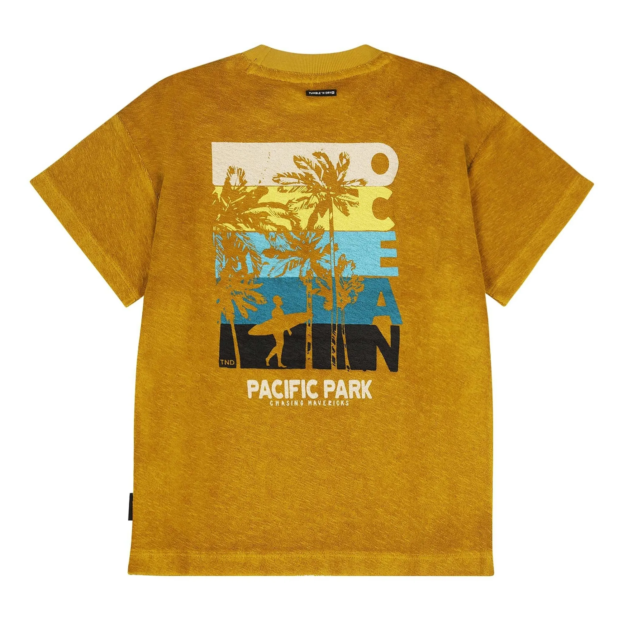 Tumble N'dry Ochre Pacificus Organic Cotton Towelling T-Shirt
