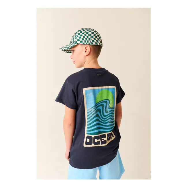 Short Jogger Big Wave Coton Bio | Bleu ciel