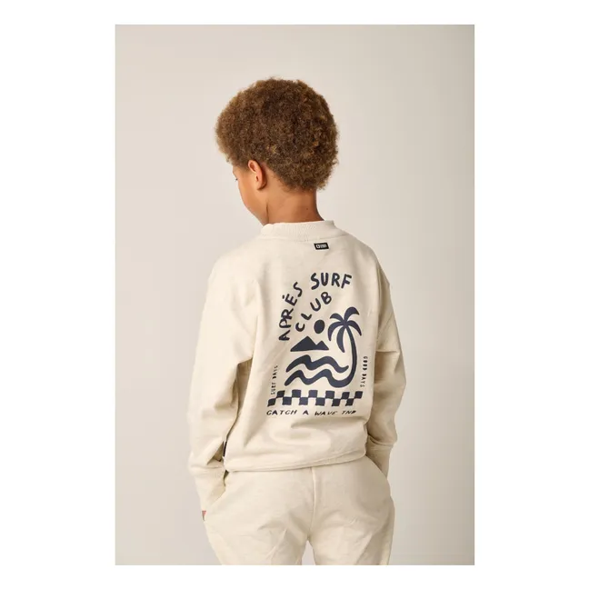 Sweat Oversize Seashore Coton Bio | Ecru chiné