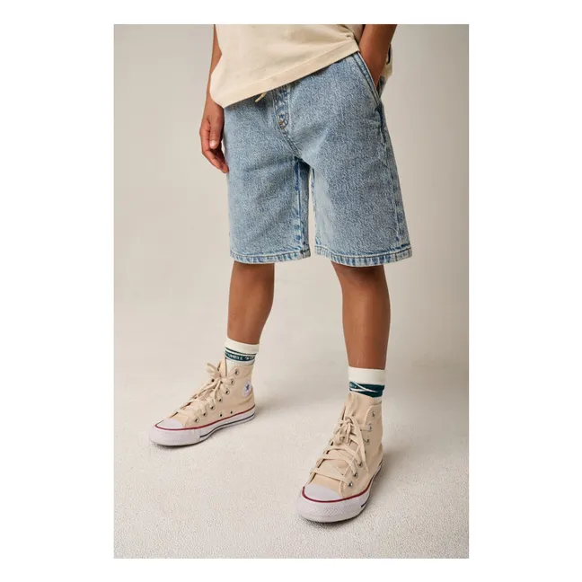 Pantalones cortos vaqueros de cordón Juan | Azul Claro