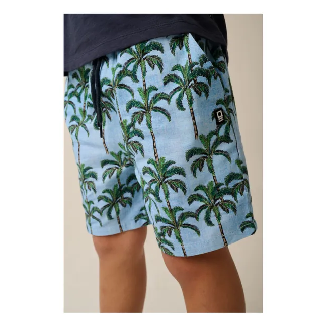 Pantalones cortos de palma Melanesia | Azul Pálido