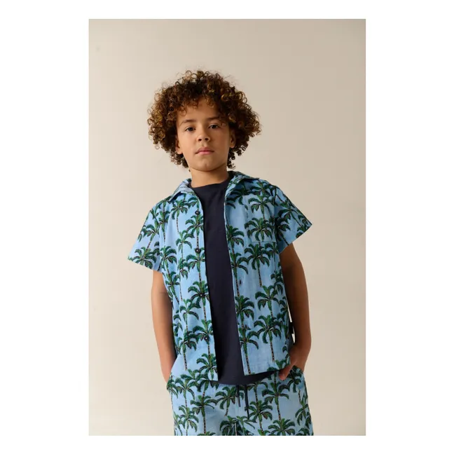 Pantalones cortos de palma Melanesia | Azul Pálido