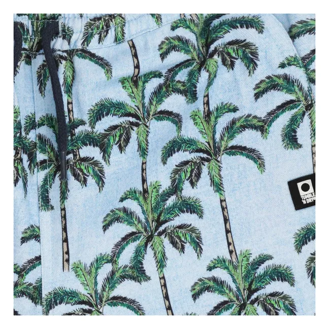 Pantalones cortos de palma Melanesia | Azul Pálido