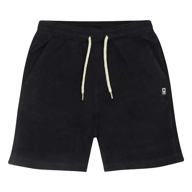 Pantalones cortos de rizo de algodón ecológico Coastline | Azul oscuro