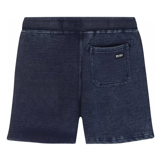 Pantalones cortos de algodón ecológico Whitehaven | Azul Marino