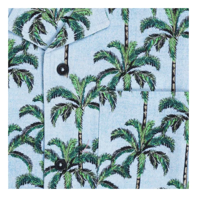 Camisa Palm Island | Azul Pálido