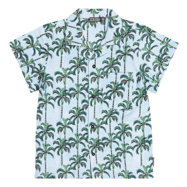 Camisa Palm Island | Azul Pálido