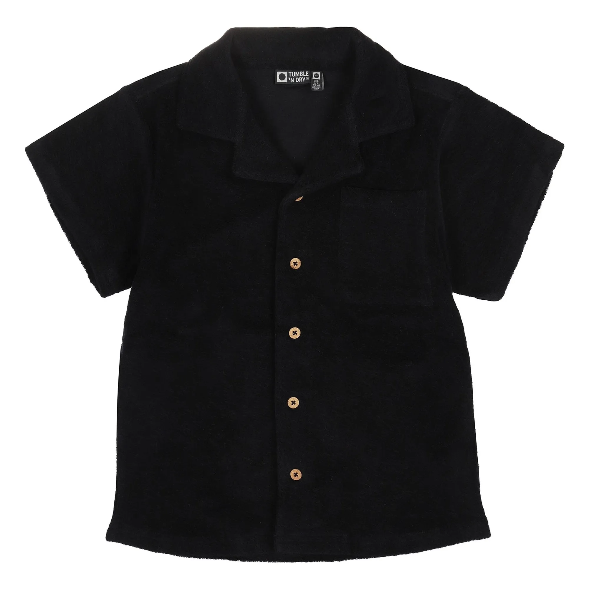 Tumble N'dry Dark Blue Coastal Organic Cotton Terry Shirt