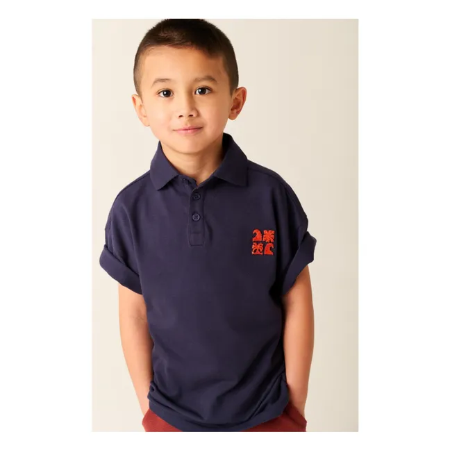 Polo Loix Coton Bio | Bleu foncé