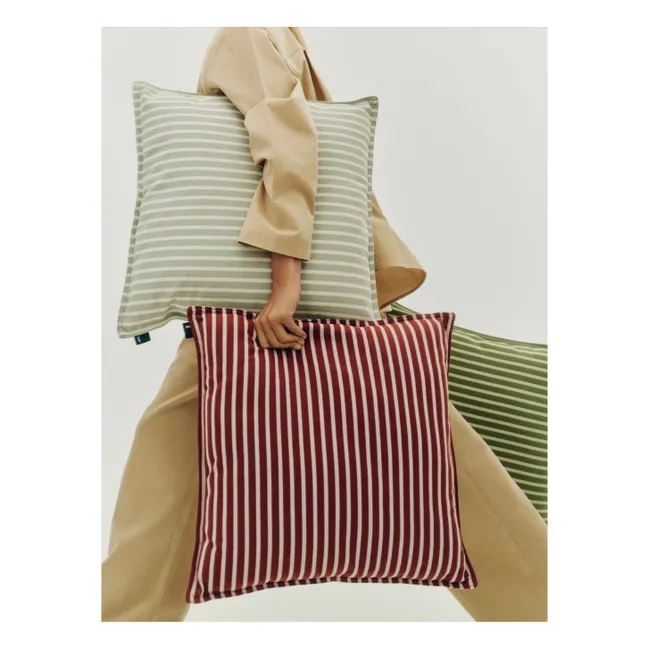 Coussin rayé Terrazza | Terracotta