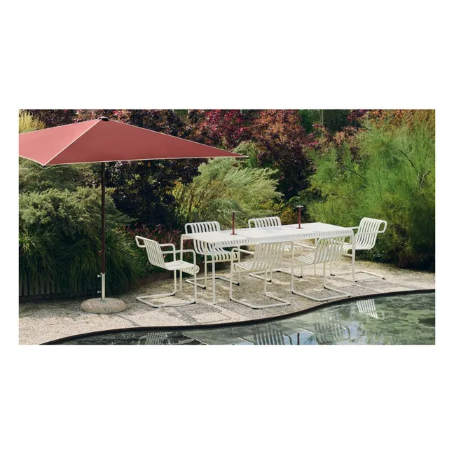 Square parasol Terrazza  | Burgundy