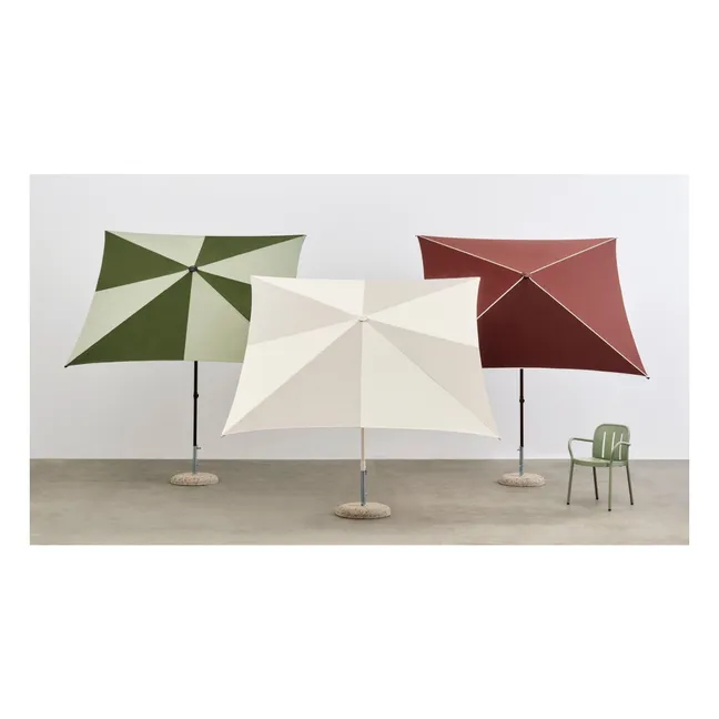 Square parasol Terrazza  | Green