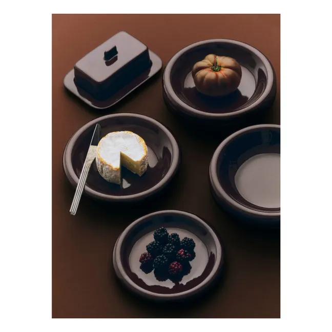 Assiettes creuses en terracotta Barro - Set de 2, Rui Pereira  | Burgundy